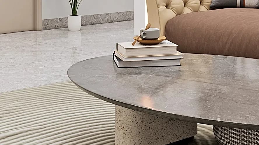 WB Interior Marble coffee table styling design render