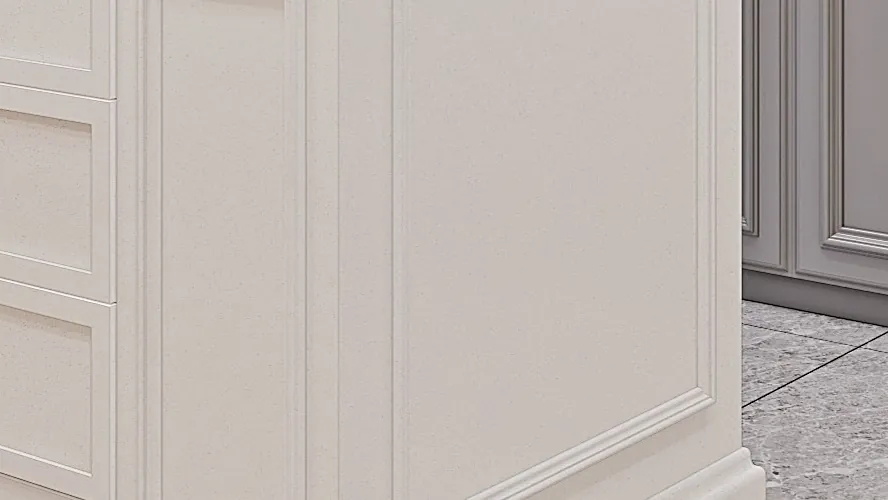 WB Interior Closet drawer stack detail design render