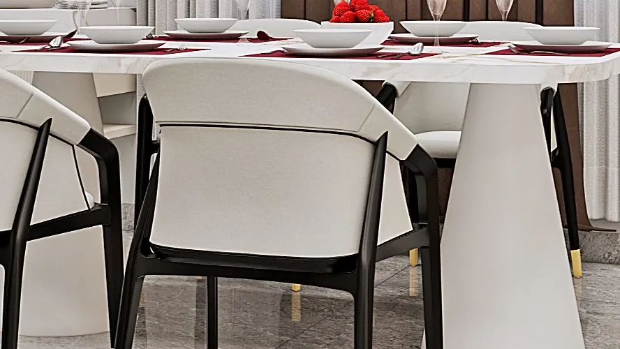 WB Interior Dining table composition design render